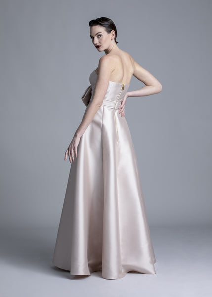 Long Dress With Bust Bow